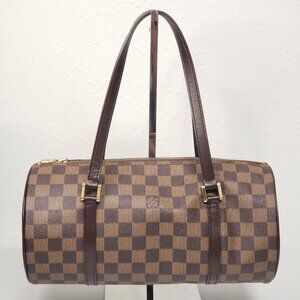 Louis Vuitton Papillon Damier Ebene Handbag lux338-100725